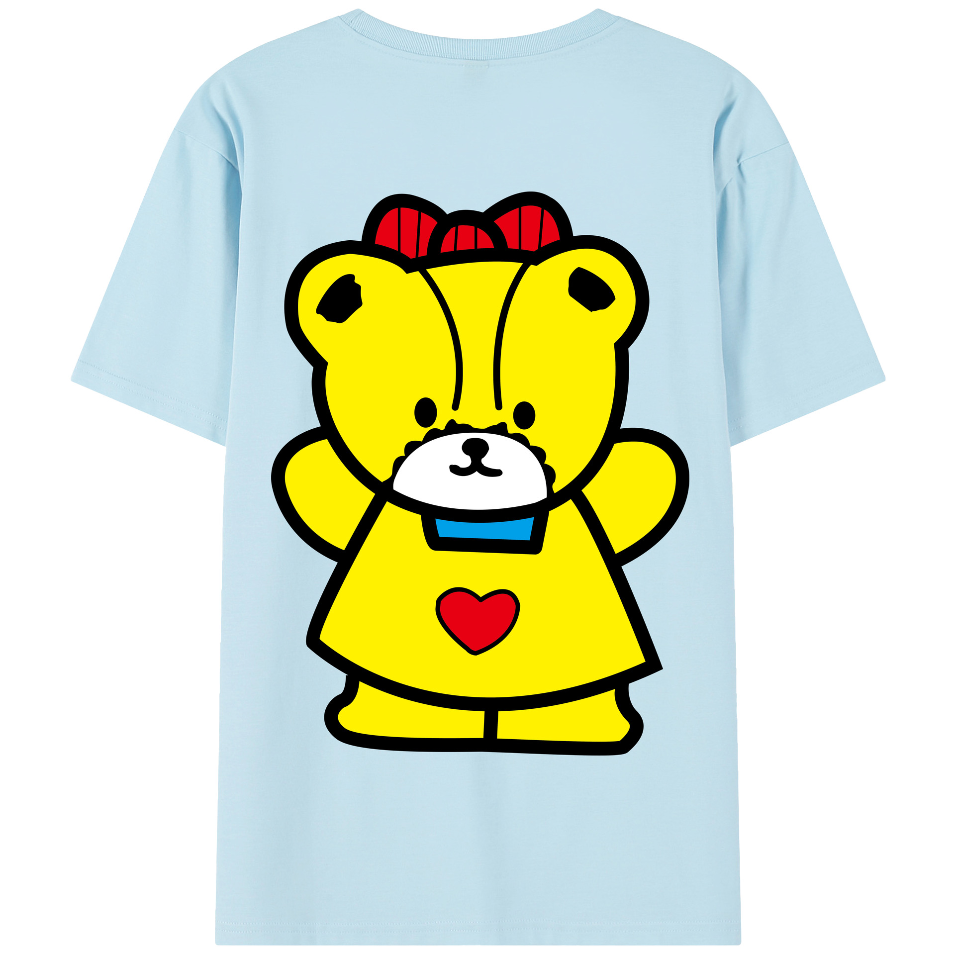 （画像用） Hello Kitty ハローキティ 綿100％半袖Tシャツ（背面プリント）